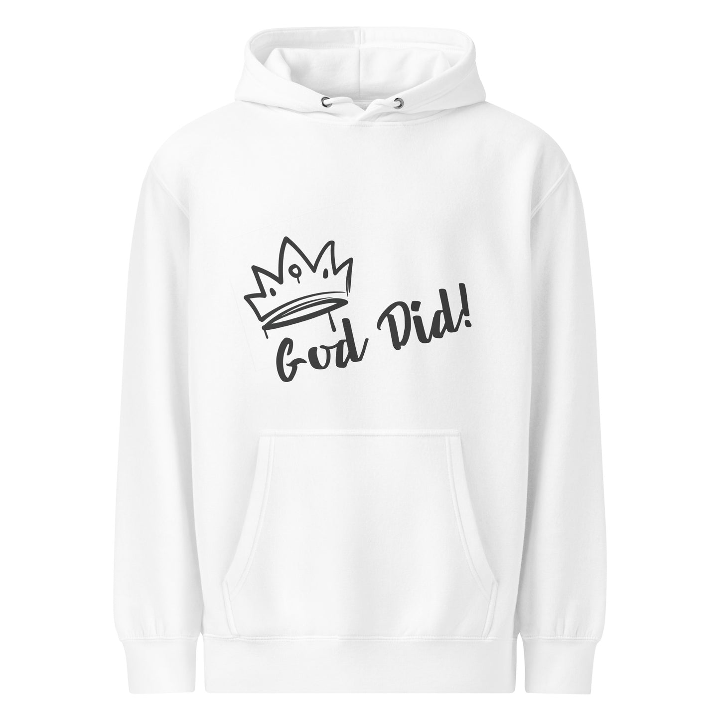 God Did Fleece Hoodie - Cozy Christian Apparel, Faith-Based Gift, Inspirational Wear, Unisex Holiday Sweater, Casual Style