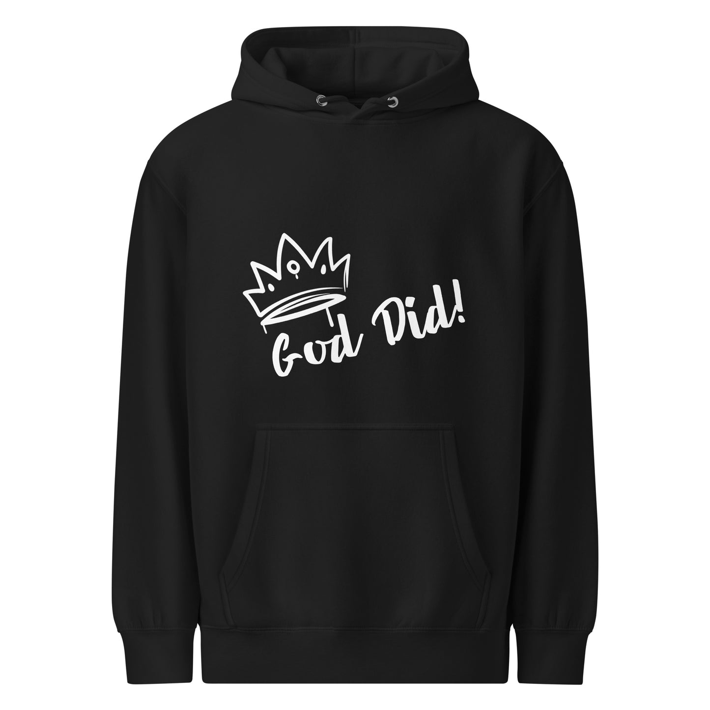 God Did Fleece Hoodie - Cozy Christian Apparel, Faith-Based Gift, Inspirational Wear, Unisex Holiday Sweater, Casual Style